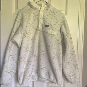 White Fleece Patagonia Pullover